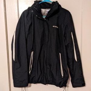 Columbia women's large ski jacket with zip in/zip out fleece liner jacket.